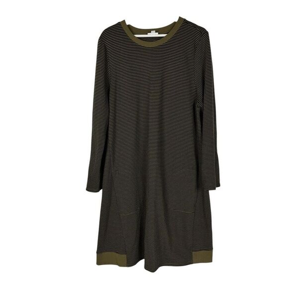 J. Jill Striped Long-sleeve dress with stretch Size XL - Picture 1 of 9